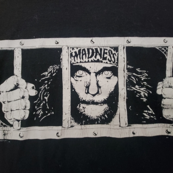 RARE! 1996 MACHO MAN RANDY SAVAGE SINGLE STITCH WCW SHIRT - Picture 3 of 5